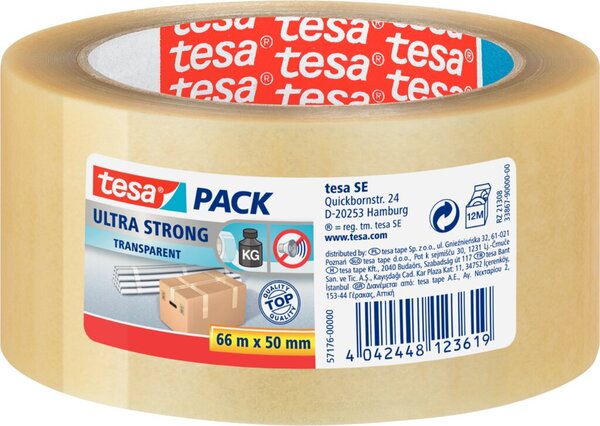 TESA Packing Tape brown, PVC, 66 x 50 mm