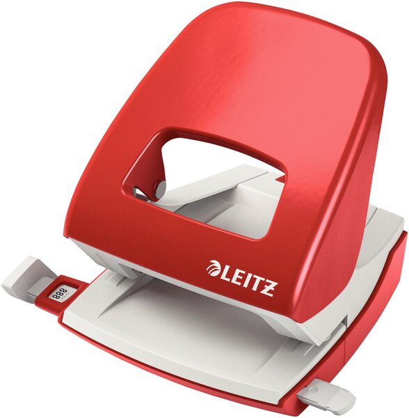 Leitz 2 Hole Punch 5008-95 red / 30 Sheets