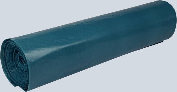 Garbage bags LDPE, 120 liters, 42 micron, blue, 700 x 1100 mm