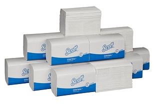Scott® paper towels CONTROL interfold fold 1-ply 3,180 towels