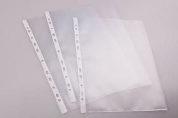 Punched Pocket A4, PP foil, 110 micron, grooved, box of 50 pieces Preview Image