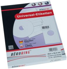 Büroring Etiketten, A4, 48,5 x 25,4mm, 4000 Etiketten Preview Image